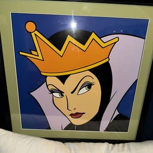 Disney Vintage Evil Queen Villains Pop Art Colorful Bright Framed Art 1990s 90s - Bild 1 von 4