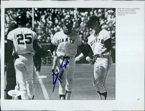 Willie Mays San Francisco Giants signiert 8,5x11 geschnittene Seite JSA authentifiziert - Bild 1 von 2