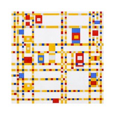 Piet Mondrian, Broadway Boogie-Woogie, 1943, Pearl Photo Paper, 8" x 8"