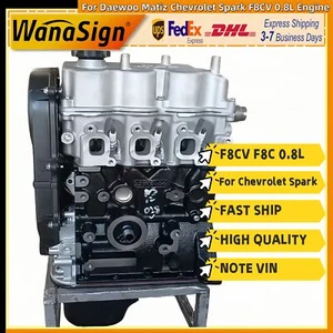 Long Block Engine Assembly For Chevrolet Spark Matiz F8CV F8C 0.8L L3 Cylinders - Picture 1 of 5
