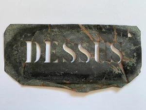 Antique Metal "TOP" Wine Stencil - Decor - Vintage - Industrial - Picture 1 of 1