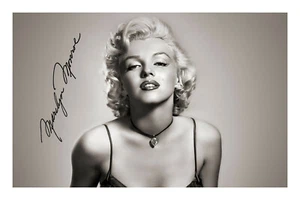 Marilyn Monroe Signed A4 Autograph Photo Print - Picture 1 of 1