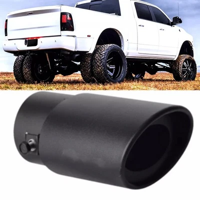 Stainless Steel Round Rear Exhaust Pipe Tail Muffler For Ram 3500 2011-2024  Foto 1 de 4