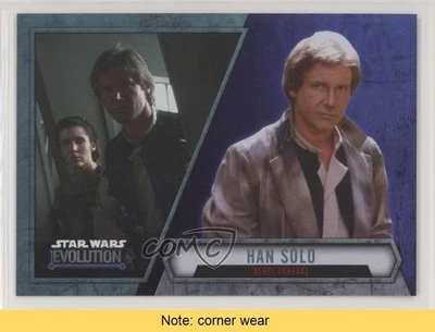 2016 Topps Star Wars Evolution Blue Lightsaber Han Solo Rebel General READ yf0 - Image 1 of 3