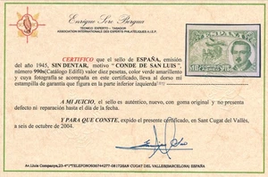 EDIFIL nº 990s**-CONDE DESAN LUIS- MUY DIFICIL DE CONSEGUIR- 1.500 EUROS - Imagen 1 de 3