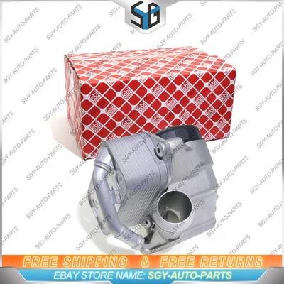 11428611284 OEM FEBI carcaça de filtro de óleo com refrigerador para BMW 530XI 530I 2006-07 - Imagem 1 de 4