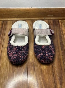 SUNDANCE Slippers Mary Jane Fondo Gomma Open Back Cozy Pink Made in Italy Sz 11 - Picture 1 of 7