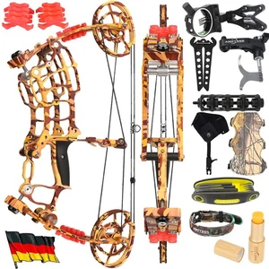 Kit de arco compuesto de doble uso 30-60lbs bola de acero tiro con arco tiro caza objetivo - Imagen 1 de 12