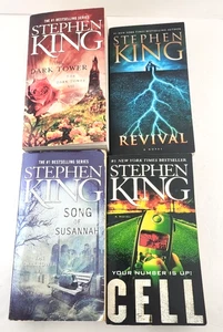 Stephen King Lot 4 Taschenbücher Horrorromane - Cell, Dark Tower VI-VII, Revival - Bild 1 von 4