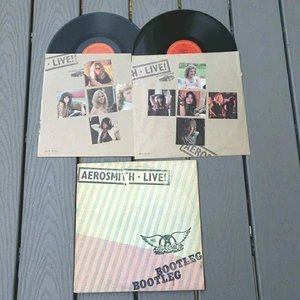 AEROSMITH LIVE BOOTLEG 1978 COLUMBIA RECORDS GATEFOLD 2 LP VG - Picture 1 of 9