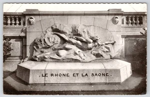 Postcard Le Rhone et la Saone Palais de la Bourse Lyon France - Picture 1 of 2