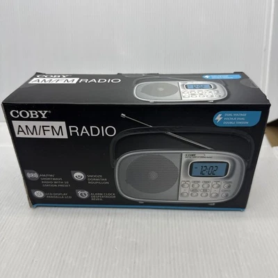 COBY CR-202 Digital AM/FM/Short Wave  Radio Tuner AC/DC Alarm Clck New - Image 1 of 4