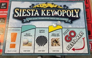 Siesta Key Opoly Florida Board Game Contents Sealed  (Monopoly Type Game) - Picture 1 of 9