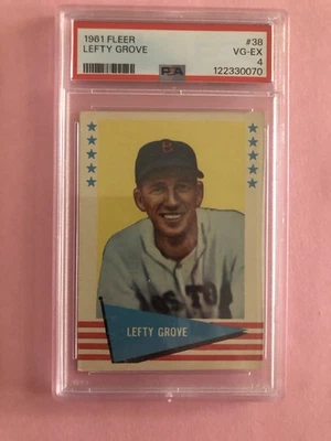 1961 Fleer Lefty Grove #38  PSA 4 (VG-EX) - Image 1 of 2