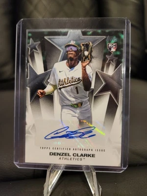 2025 Topps Update #BSAU-DC Denzel Clarke Baseball Stars Autograph (RC) - Image 1 of 2