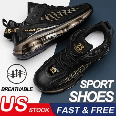 New Men's Sports Shoes Outdoor Athletic Running Breathable Non-slip Comfortable - Image 1 of 4