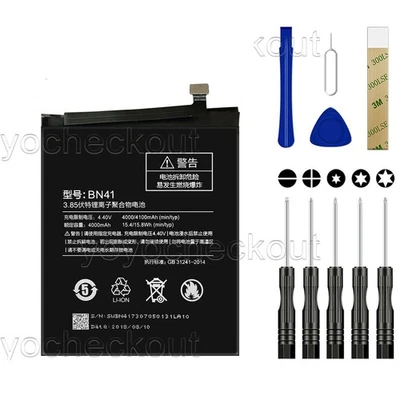 Batería de repuesto para Xiaomi Redmi Note 4X Pro herramienta BN41 Foto 1 de 4