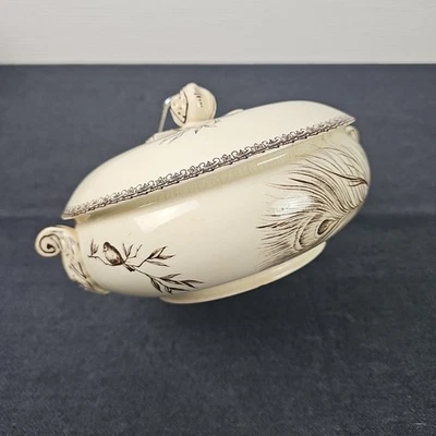 Légumier Grand Dépôt Drouot Terre De Fer Sepia 19ème - Photo 1/4