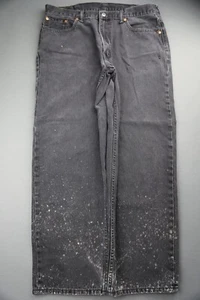 Men's 2016 Levi's 550 Jeans Relaxed Fit Black 100% Cotton Size 38x32 (Msr 37x29) - Imagen 1 de 10