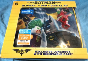 The Lego Batman Movie Blu-Ray + DVD & Exclusive Lunchbox with Removable Cape New - Imagen 1 de 2