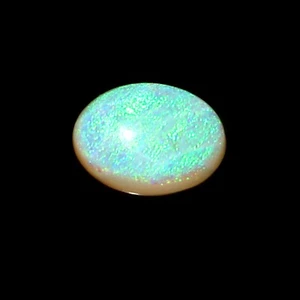 100% Natural Australian White Opal Oval Gemstone 6x8 mm Green Fire Handmade Opal - Picture 1 of 6