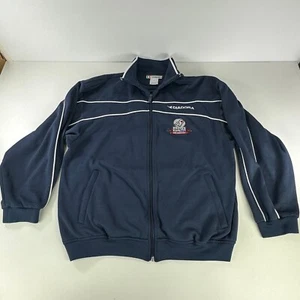 Dallas Cup Jacket Mens Medium XXV Soccer Blue 25th Anniversary Track Running - Picture 1 of 10