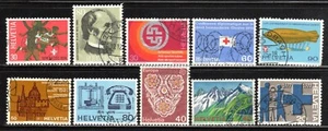 1974-77 Switzerland SC# 587-624 - Gymnast and Hurdlers - 10 Different - Used - Picture 1 of 2