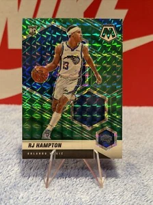 RJ Hampton 2020-21 Panini Mosaic Green Prizm Rookie RC #233 Orlando Magic - Picture 1 of 2