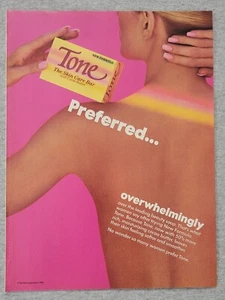 1986 Magazine Advertisement Page Tone The Skin Care Bar Soap Vintage Print Ad - Picture 1 of 1