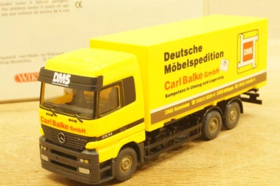 Ho 1:87 WIKING Somo Werbemodell MB Actros 2531 Scambiare il Corpo " Dms Carl " - Immagine 1 di 4