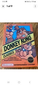 sigillo circolare Donkey Kong Classics completo di scatola nintendo nes gioco originale