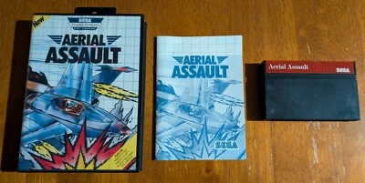 1990 Sega Master System Aerial Assault CIB *BEAUTIFUL HIGH GRADE EXAMPLE* - Image 1 of 4