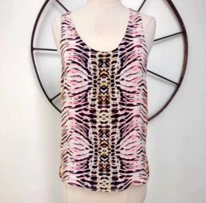 Parker silk tiger print pink and brown tank top XS $150 - Bild 1 von 10