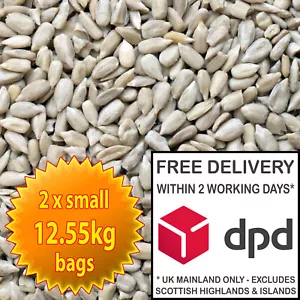 More details for 25kg sunflower hearts -  2x12.55kg bakery grade dehulled kernels wild bird food