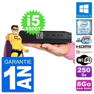 Mini PC DELL 5050 Micro Intel i5-6500T RAM 8Go Scheibe 250Go HDMI Windows 10 - Bild 1 von 7