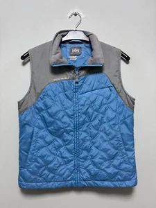 Giacca a vento Helly Hansen donna blu trapuntata zip gilet taglia M/M - Foto 1 di 5
