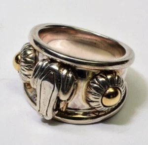 Authentic Designer Barry Kieselstein-Cord 14k gold 925 Sterling Frog Ring Sz 4.5 - Picture 1 of 4