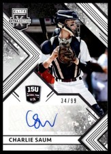 2019 Panini USA Stars & Stripes 15U National Team Signatures Charlie Saum Auto