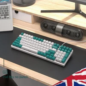 K3 Gamer Mechanical Keyboard LED Backlight 100 Keys Gaming Wired Keyboard Wired - Picture 1 of 10