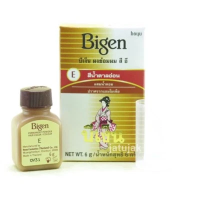 Color de cabello Bigen en polvo chocolate (marrón claro) permanente 6 g sin amoníaco  Foto 1 de 4