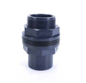 PVC Tank-Durchführung - Tank-Verschraubung Ø 40/50 x 40 mm x 1¾" Teich-Filterbau - Bild 1 von 1