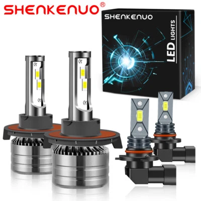 For Ford Ford Explorer 2006 2007-2010 Led Hedlight High Low Beam Bulbs Kit White - Image 1 of 4