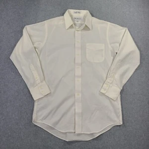 Burberrys of London Button Dress Shirt Mens Medium 15-33 LS White Made USA - Picture 1 of 20