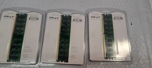 3X PNY 2 GB DIMM 800 MHz DDR2 Memory (MD2048SD2-800) Memory Chip Upgrade - Picture 1 of 9
