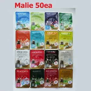 50 Stck./16 Arten Malie Gesichtsmaske Packungen Blatt 25g Feuchtigkeit fest nahrhaft EXPRESSVERSAND - Bild 1 von 86
