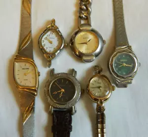 Lote de relojes de pulsera vintage para mujer para piezas o reparación - Imagen 1 de 3