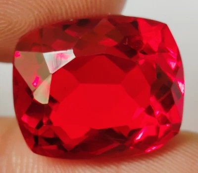AAA+ Red Topaz 19.50 Ct. Cushion Cut Faceted Loose Gemstone Gift for Women/Her - Image 1 of 4