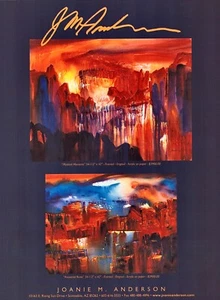 2004 JOANIE M. ANDERSON Art Gallery Exhibit 1-Page Magazine PRINT AD - Picture 1 of 1