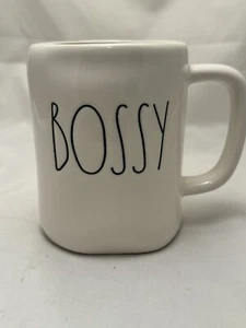 RAE DUNN Magenta BOSSY Kaffee Tee Becher 16 Unzen Keramik Porzellan Cappuccino Tasse - Bild 1 von 5