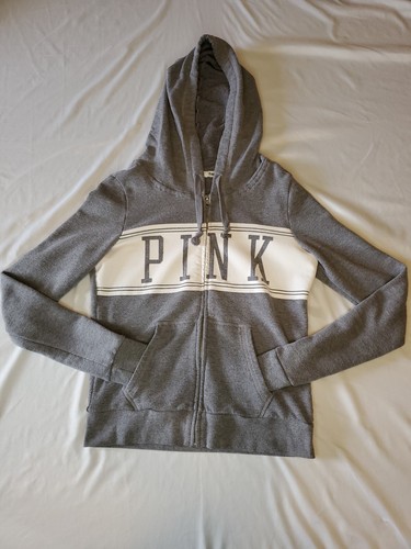 UNDERCOVER "Felpa con cappuccio rosa cerniera intera taglia small grigio 18"" x 23"